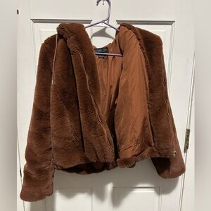Rachel Zoe Chocolate Teddy Jacket